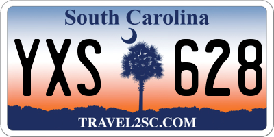 SC license plate YXS628