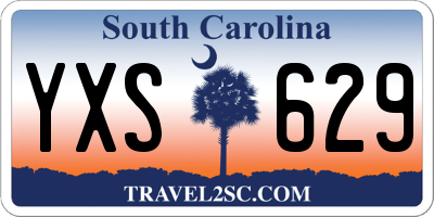 SC license plate YXS629