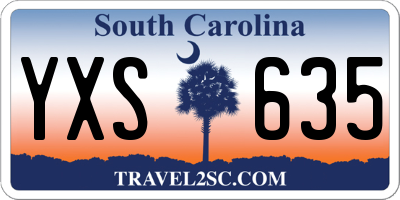 SC license plate YXS635