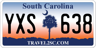SC license plate YXS638
