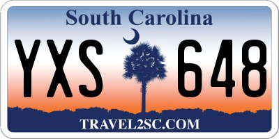 SC license plate YXS648