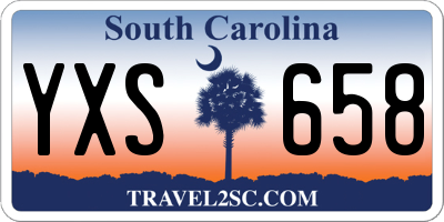 SC license plate YXS658