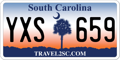 SC license plate YXS659