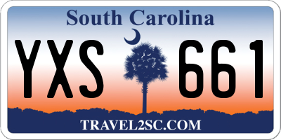 SC license plate YXS661