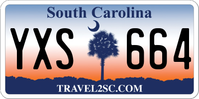 SC license plate YXS664
