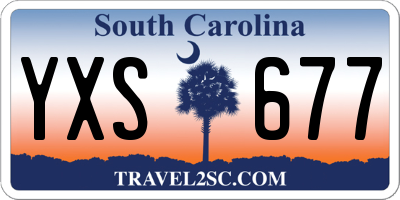 SC license plate YXS677