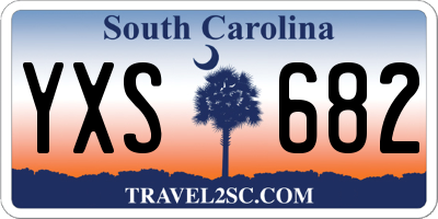 SC license plate YXS682