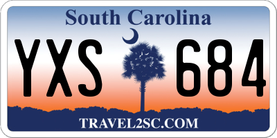 SC license plate YXS684