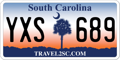 SC license plate YXS689