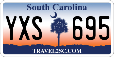 SC license plate YXS695