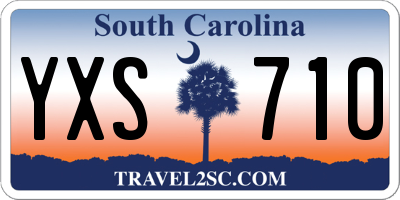 SC license plate YXS710