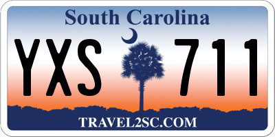 SC license plate YXS711