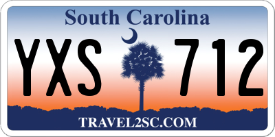 SC license plate YXS712