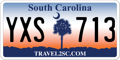 SC license plate YXS713