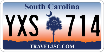 SC license plate YXS714