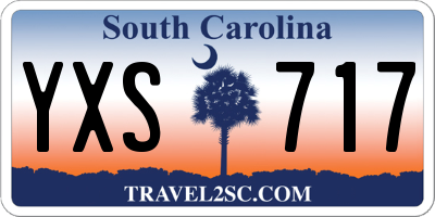 SC license plate YXS717