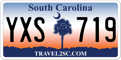 SC license plate YXS719