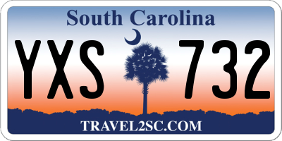 SC license plate YXS732