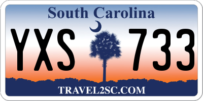 SC license plate YXS733