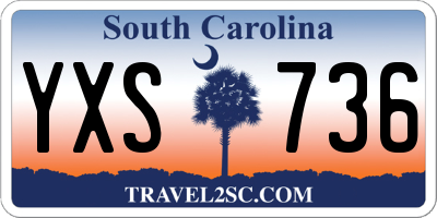 SC license plate YXS736