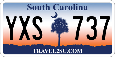 SC license plate YXS737
