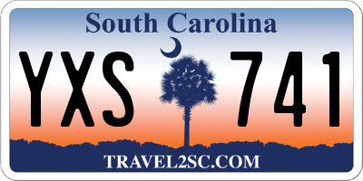 SC license plate YXS741