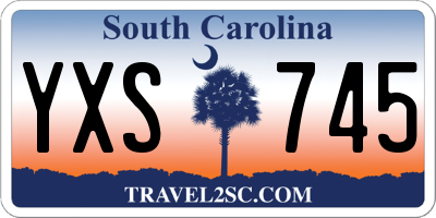 SC license plate YXS745