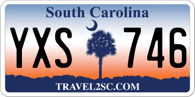 SC license plate YXS746