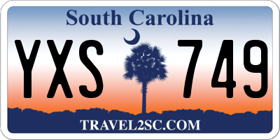 SC license plate YXS749