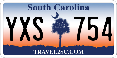SC license plate YXS754