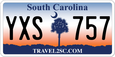 SC license plate YXS757