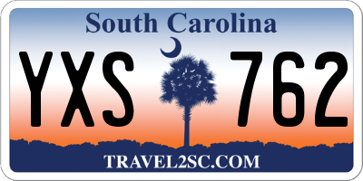 SC license plate YXS762