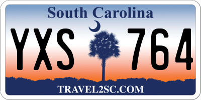 SC license plate YXS764
