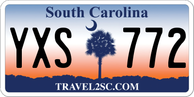SC license plate YXS772