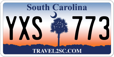 SC license plate YXS773