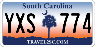 SC license plate YXS774