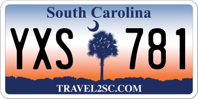 SC license plate YXS781