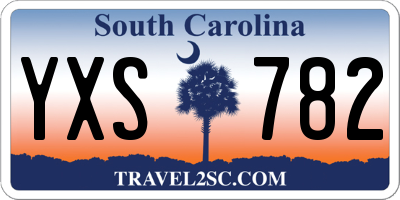 SC license plate YXS782
