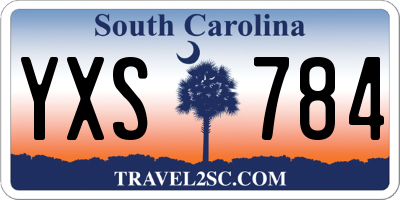SC license plate YXS784