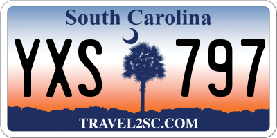 SC license plate YXS797