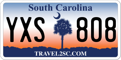 SC license plate YXS808