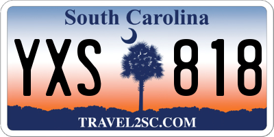 SC license plate YXS818