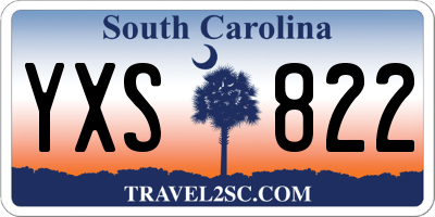 SC license plate YXS822