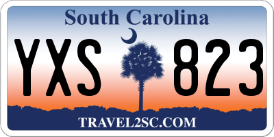 SC license plate YXS823