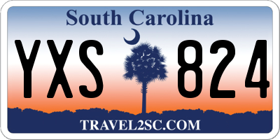 SC license plate YXS824