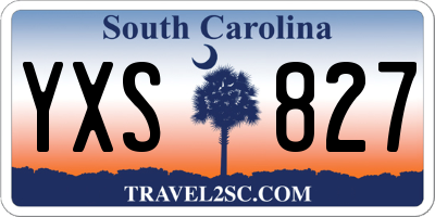 SC license plate YXS827