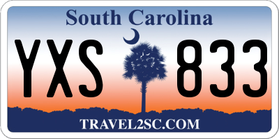 SC license plate YXS833