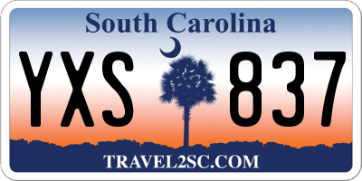 SC license plate YXS837