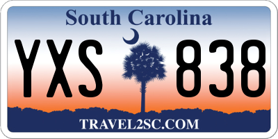 SC license plate YXS838