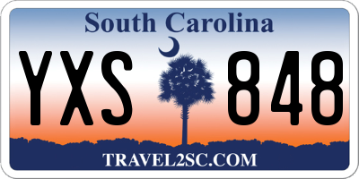 SC license plate YXS848